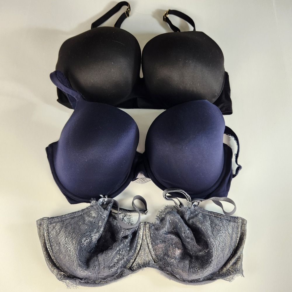 Victoria's Secret Women's Multicolor Underwire Padded Bundle Qty. 6  Size 36DDD
